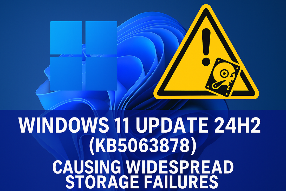 Windows 11 Update 24H2 (KB5063878) Causing Widespread Storage Failures
