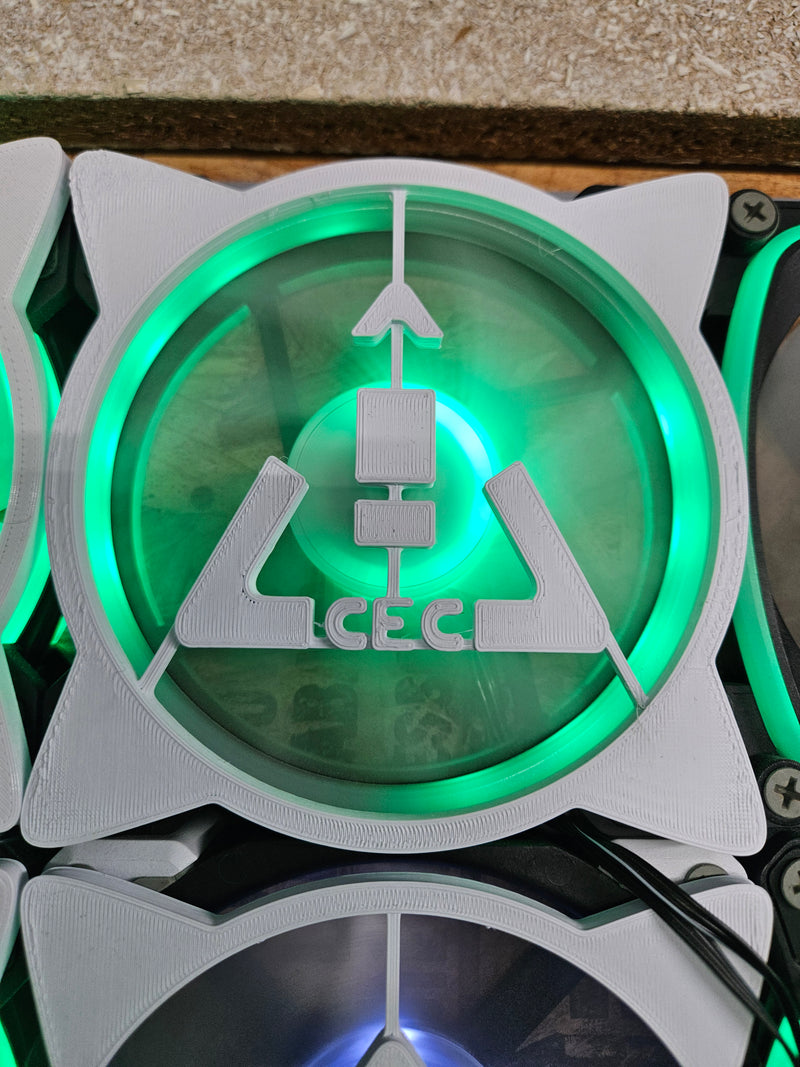 CEC Logo Fan Cover — Magnetic 3D-Printed